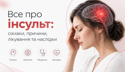 Все про інсульт: ознаки, причини, лікування та наслідки
